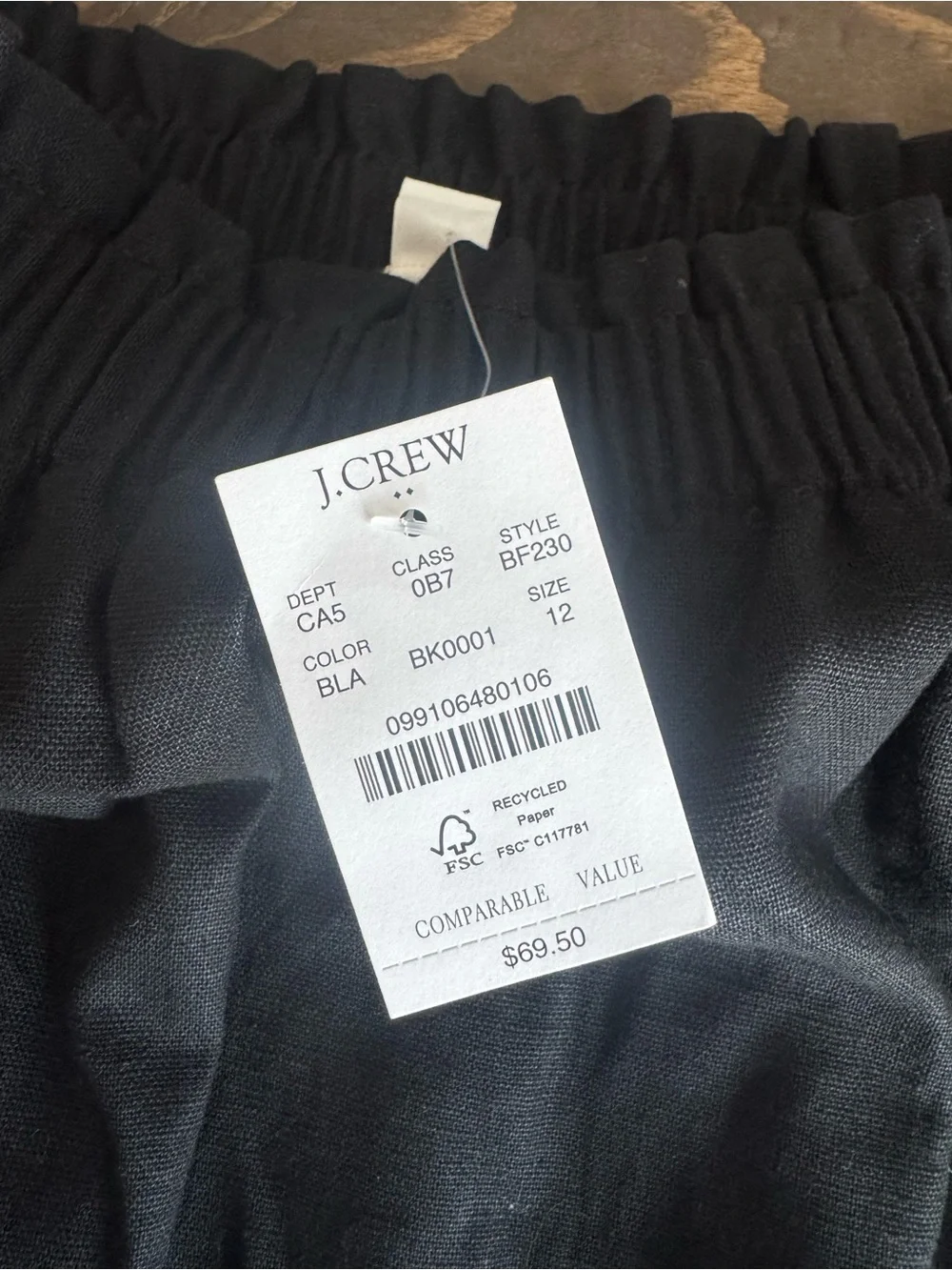 J. Crew simple line